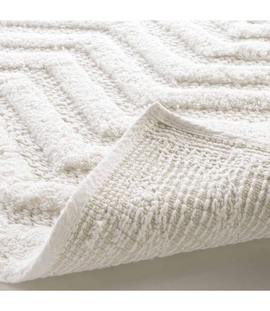 Tapis de Bain Jacquard Angelis 50x80cm Blanc-3