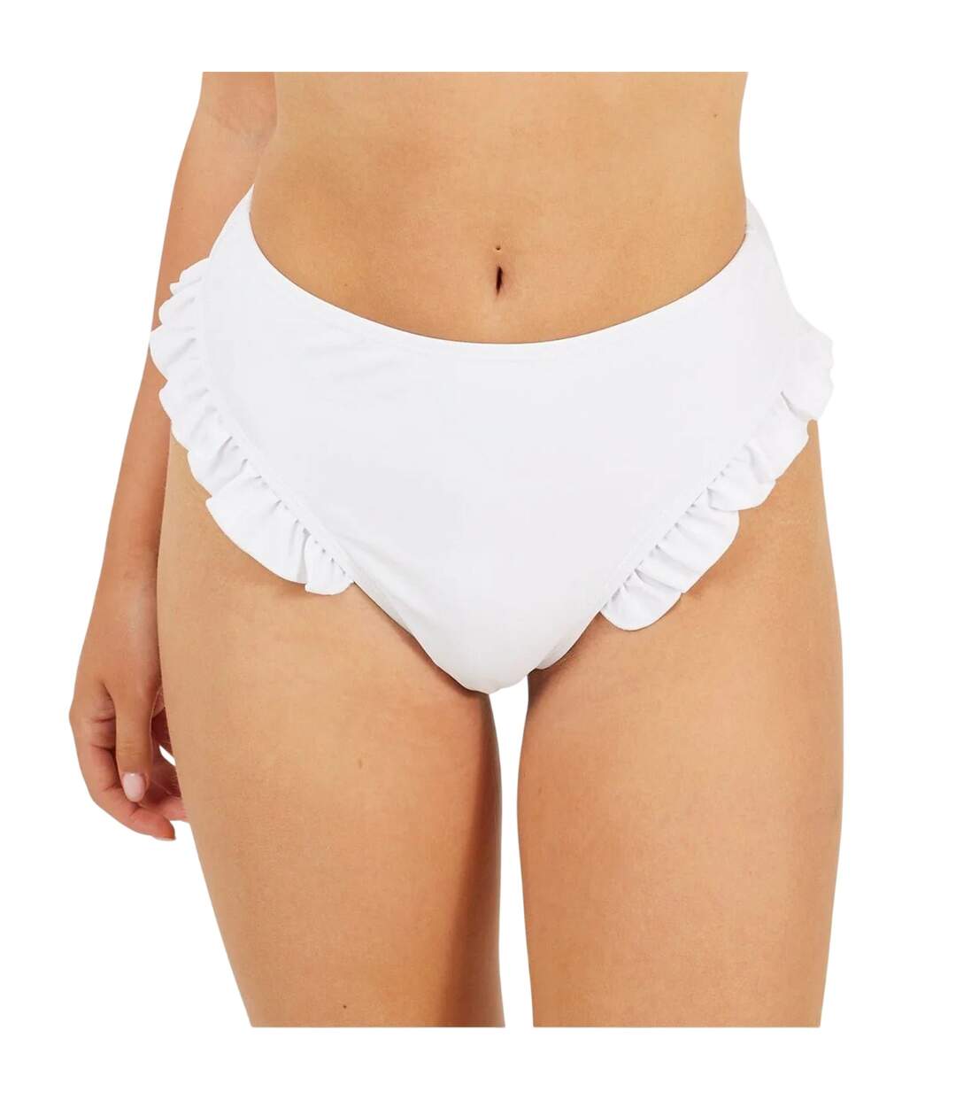 Bas De Maillot De Bain Motif/style Ruché Femme Blanc Brave Soul-4