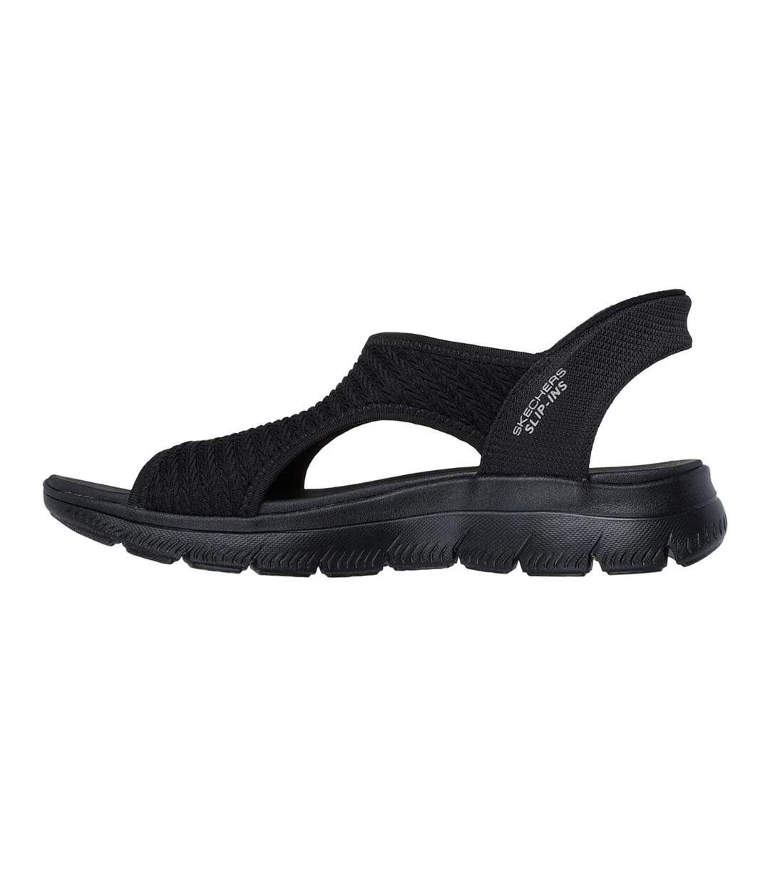 Womens/ladies Summits Sweetly Evolved Slip-in Sandals Black Skechers-2