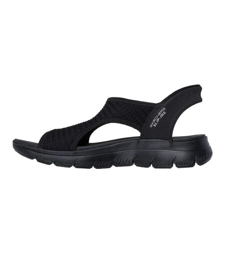 Womens/ladies Summits Sweetly Evolved Slip-in Sandals Black Skechers