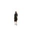 Robe Mi-longue Motif/style Asymétrique Dezona Femme Noir Boss-1