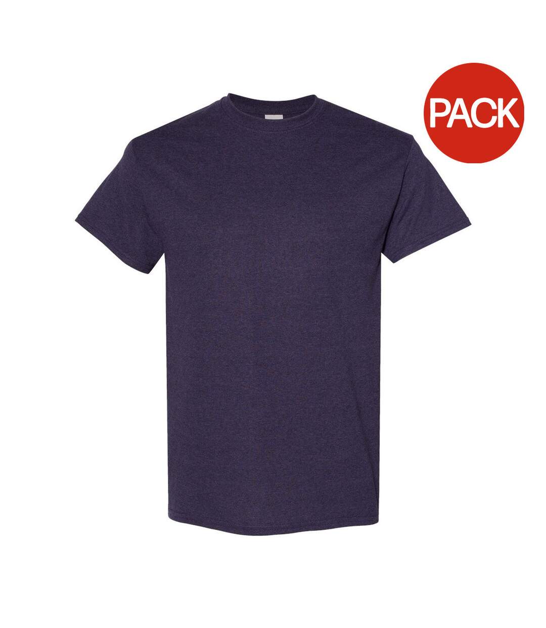 Lot De 5  T-shirts Manches Courtes Hommes Violet Foncé Gildan-1