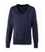 Premier Womens/Ladies V-Neck Knitted Sweater / Top (Navy) - UTRW1132