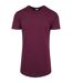 T-shirt Motif/style Façonné Homme Bordeaux Sombre Urban Classics-1