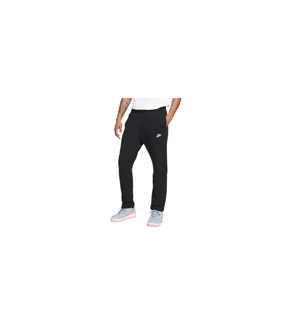 Mens Club Embroidered Logo Joggers Black Nike-1