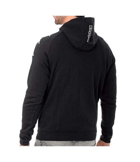 Sweat à capuche noir homme kappa diano 2024
