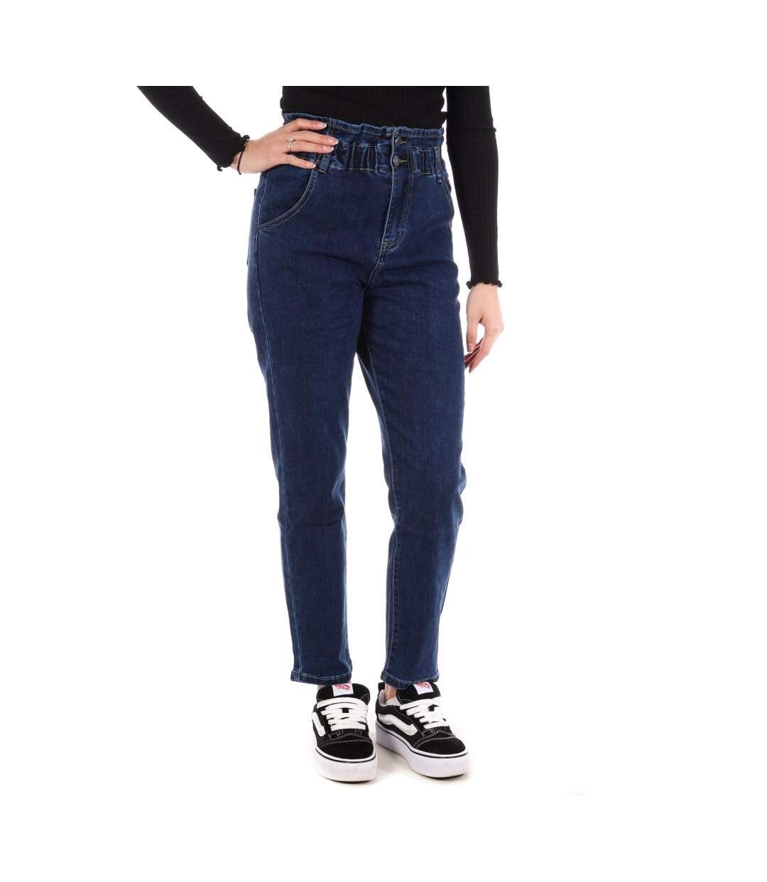 Jean droit bleu femme monday premium 643-1