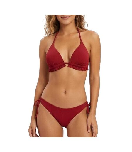 Maillot de bain deux pièces rouges femme haute pression lola