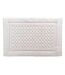 Tapis de Bain Jacquard Damaris 50x80cm Blanc-1