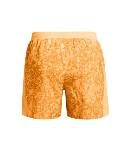 Short launch homme orange Under Armour