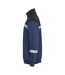 Mens Progression Hi-vis Full Zip Sweatshirt Navy Black Projob-3