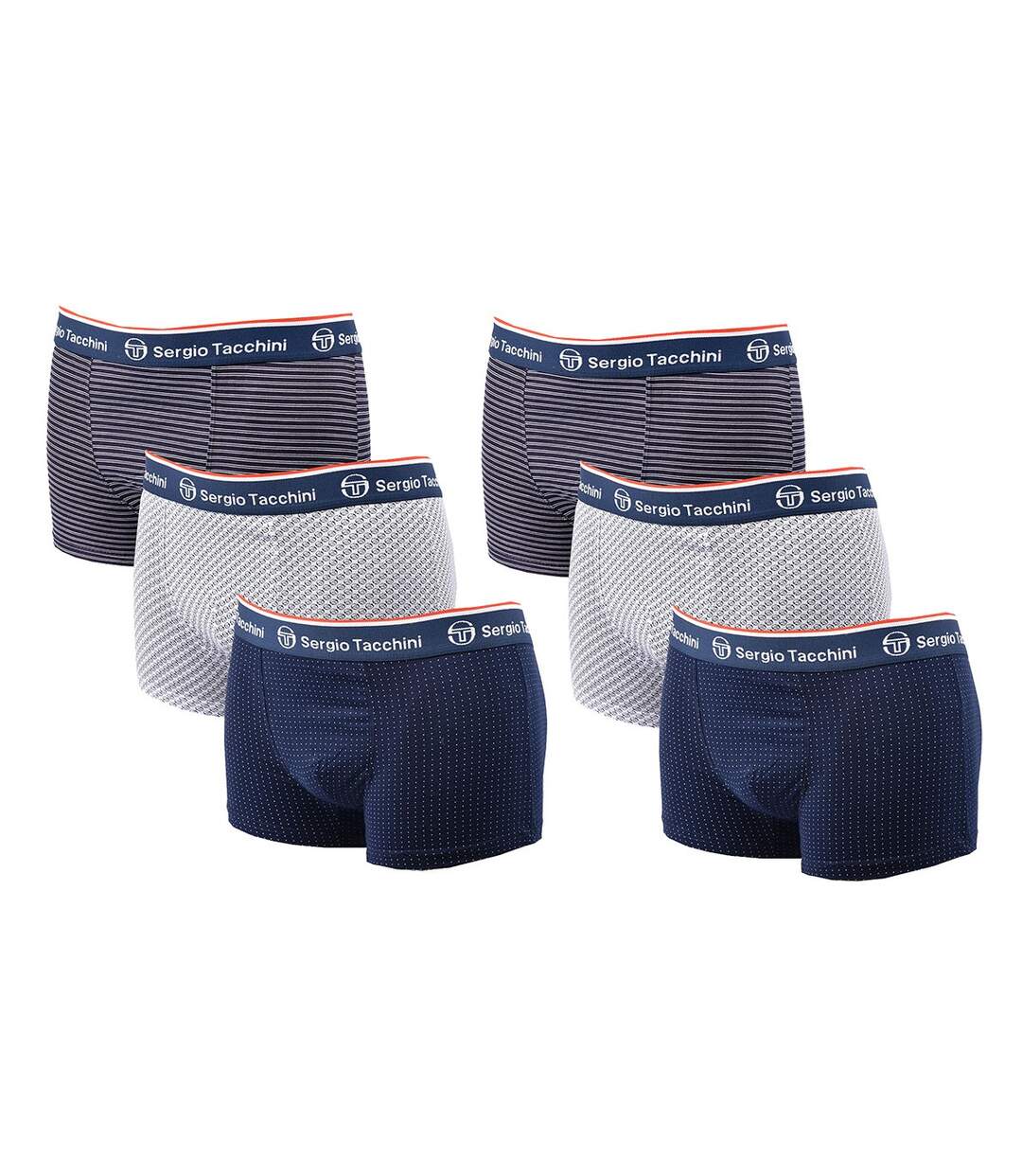 Boxer Homme SERGIO TACCHINI Lot de 6 Pack de 6 Boxers 0738-1