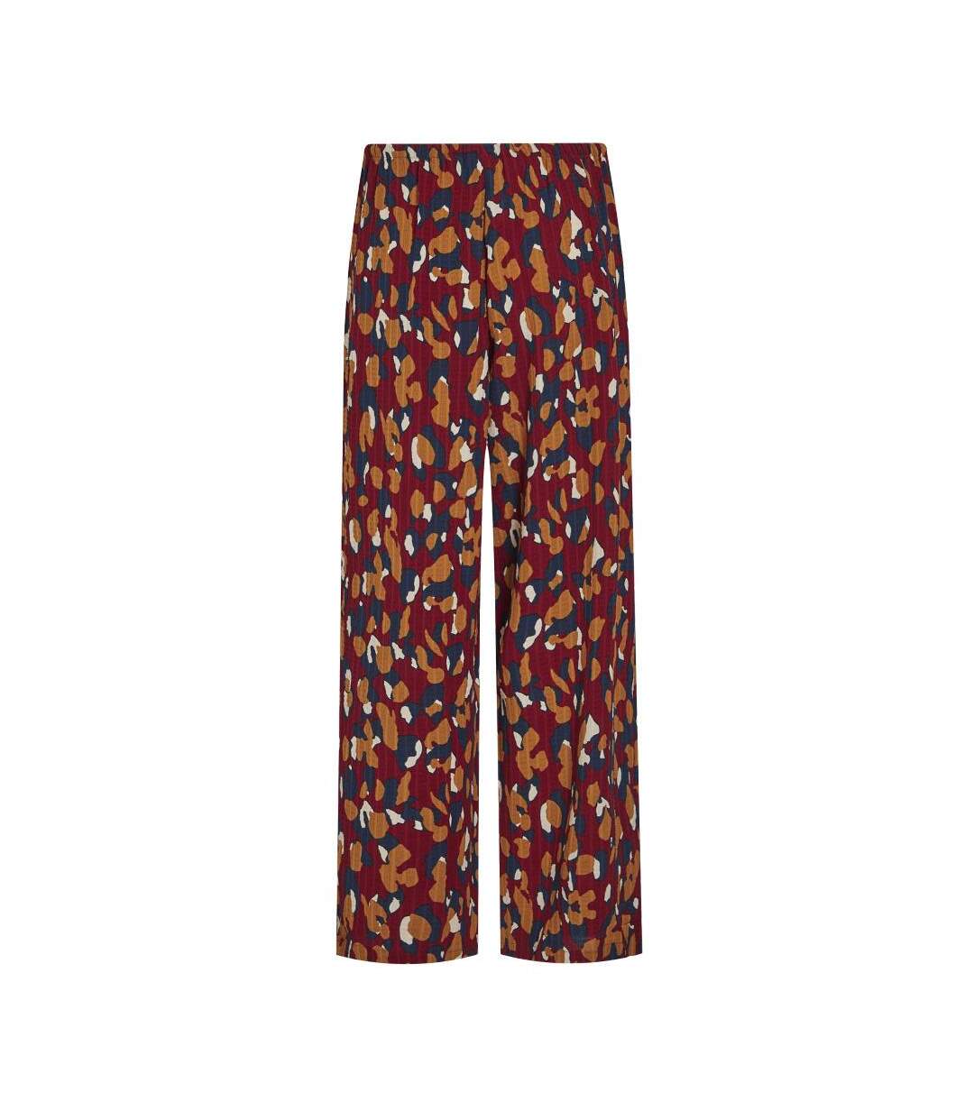 Pantalon fluide rouge à motifs femme vila lusi-2