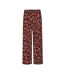 Pantalon fluide rouge à motifs femme vila lusi-2