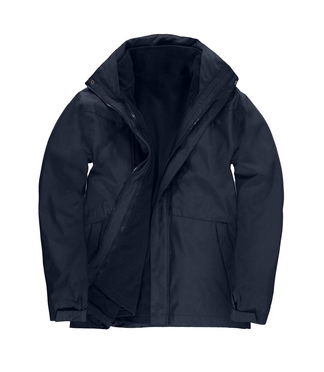 Mens corporate 3 in 1 jacket navy blue B&C-1