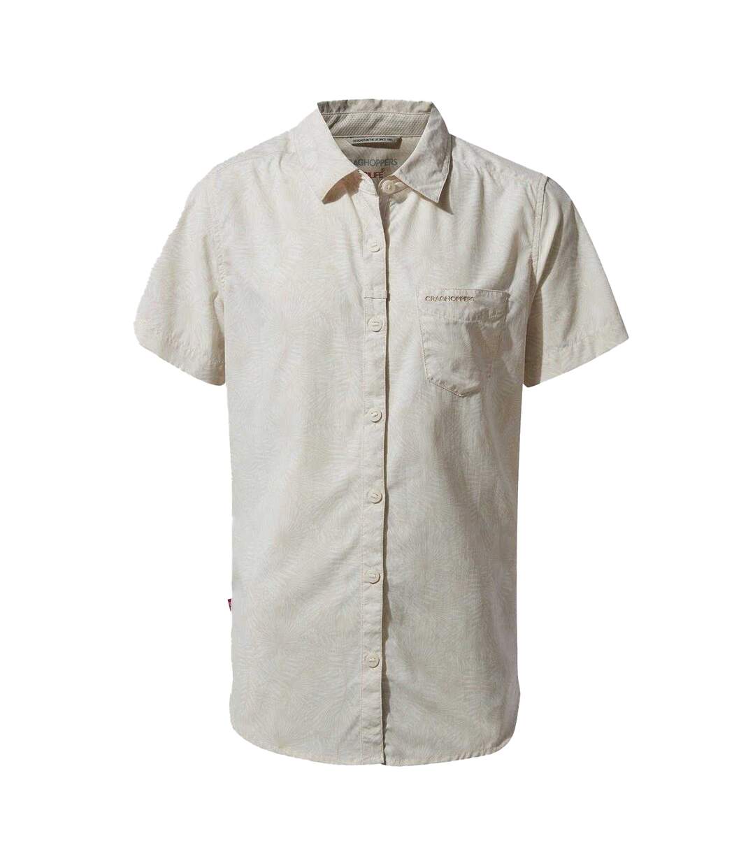Womens/ladies Plain Short-sleeved Shirt Sea Salt Craghoppers-2