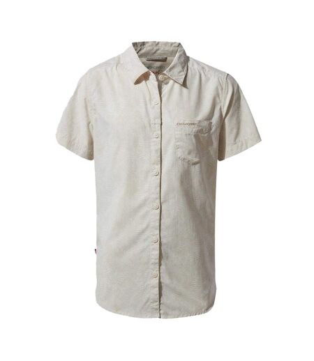 Womens/ladies Plain Short-sleeved Shirt Sea Salt Craghoppers