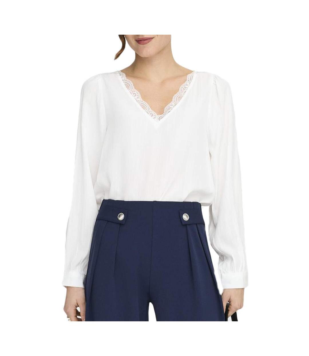 Blouse blanche femme jdy haley-1