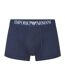 Boxer Homme Bleu Marine Blanc Emporio Armani-1