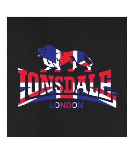 Sweat Motif/style Union Jack Homme Noir Lonsdale