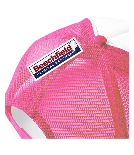 Casquette unisexe rose fluo Beechfield