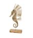 Statue Hippocampe Herbe Nut 80cm Naturel-2