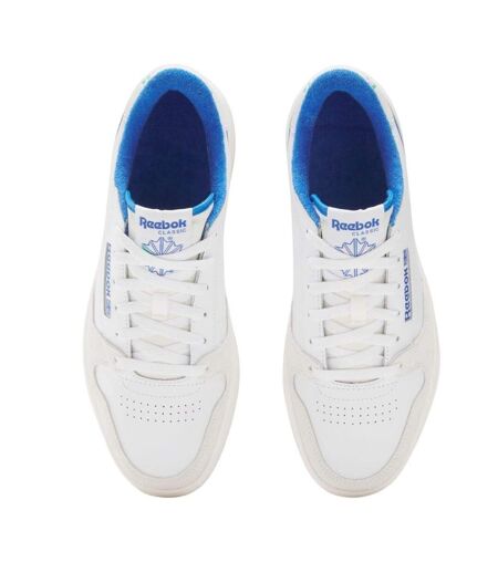 Mens Phase Court Suede Trainers White Blue Reebok