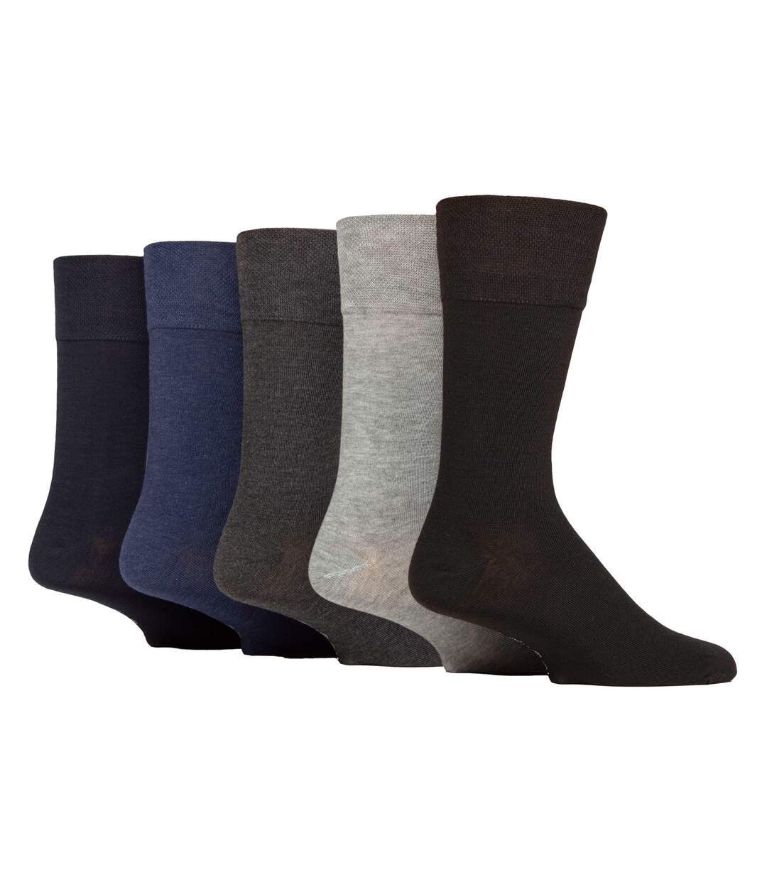 Gentle Grip - Homme 5 Paires Chaussettes Confort Douces Extensibles-1