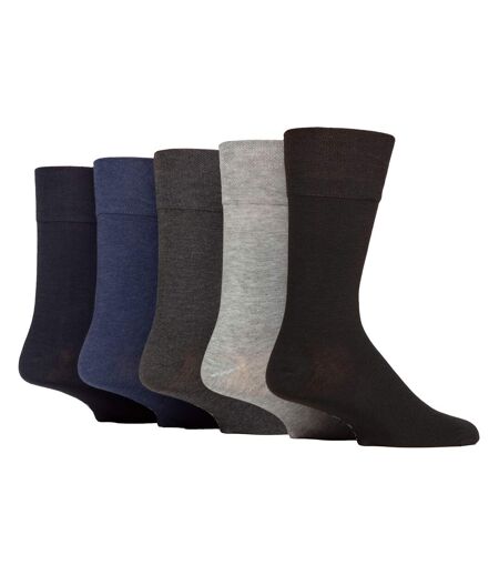 Gentle Grip - Homme 5 Paires Chaussettes Confort Douces Extensibles