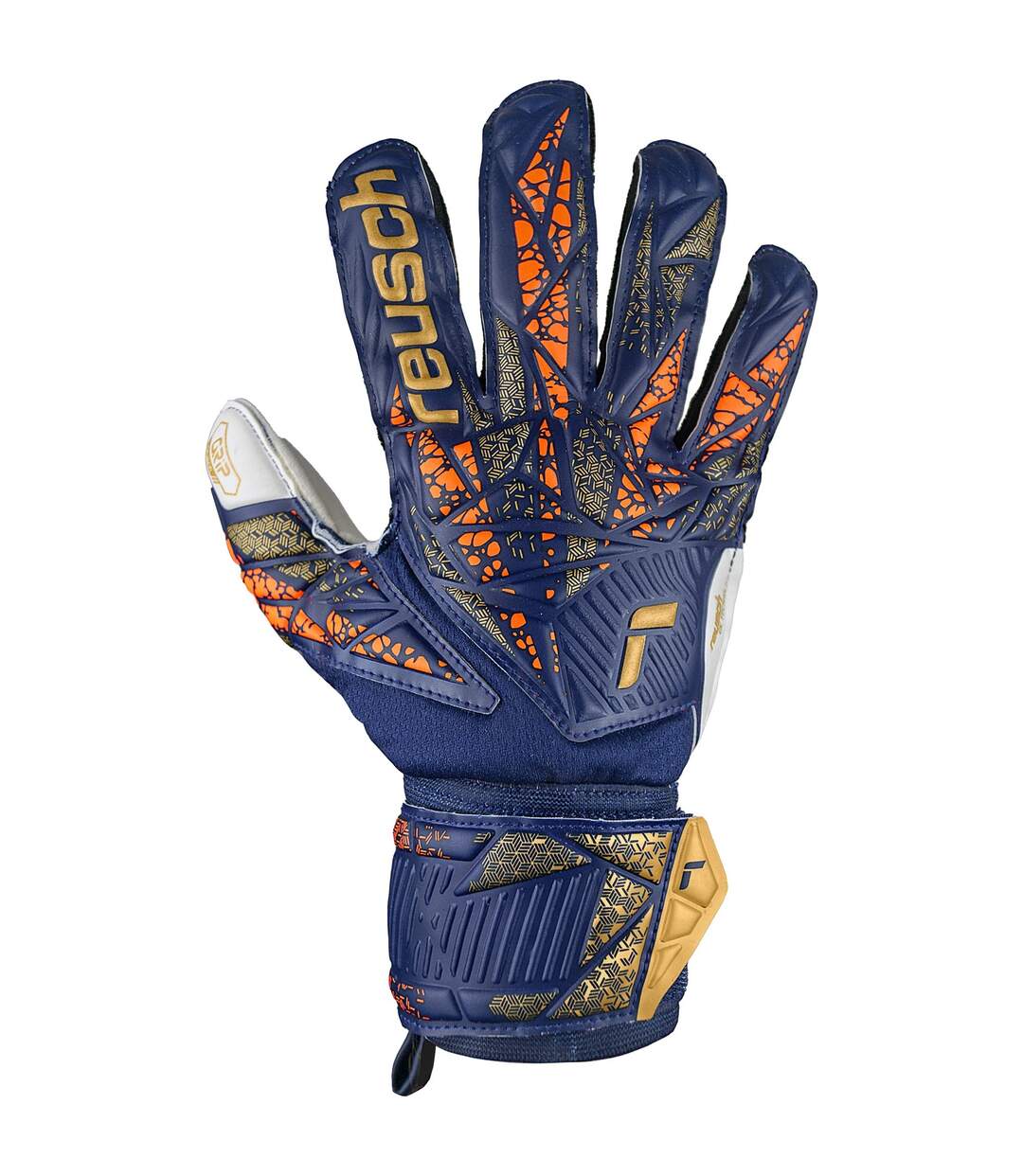 Gants De Gardien De But Attrakt Adulte Bleu Marine Foncé Reusch-1