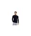 Mens Flat Knit Crew Neck Jumper Midnight Navy Brave Soul-1