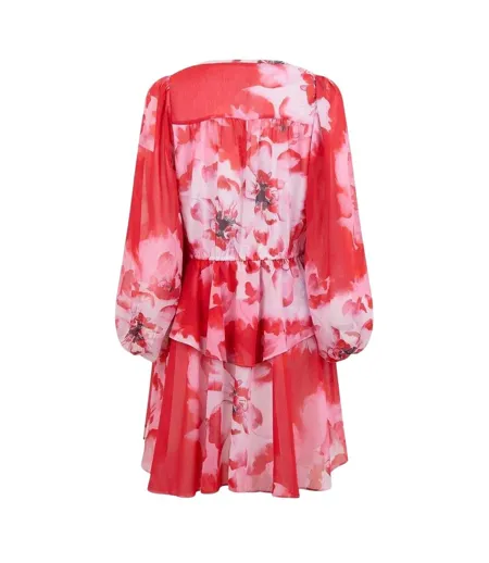 Robe Courte Motif/style Floral Leyna Femme Rouge Ted Baker