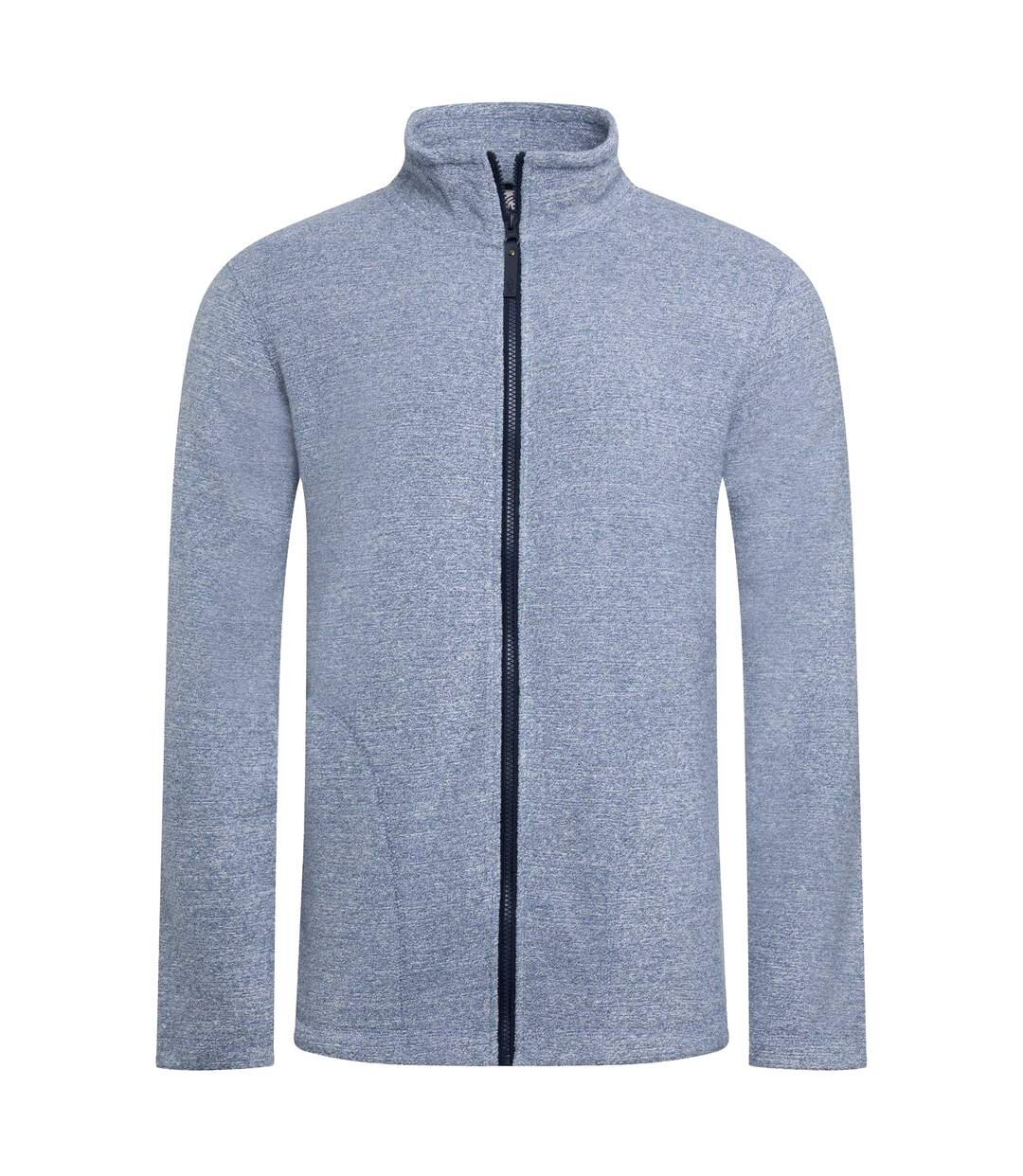 Mens thames full zip fleece top mid blue Weird Fish-1