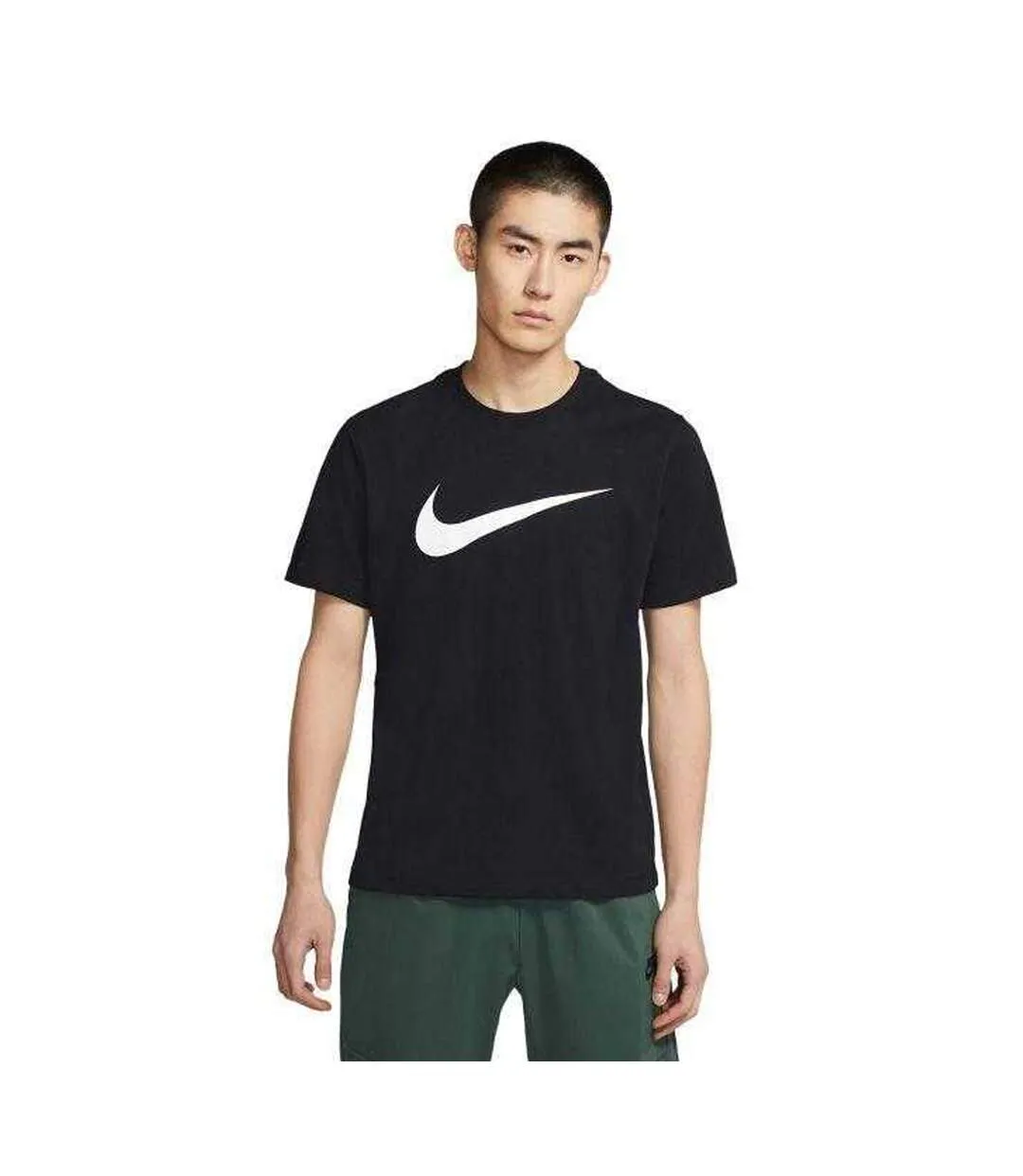 Mens Nsw Icon Swoosh T-shirt Black Nike-1