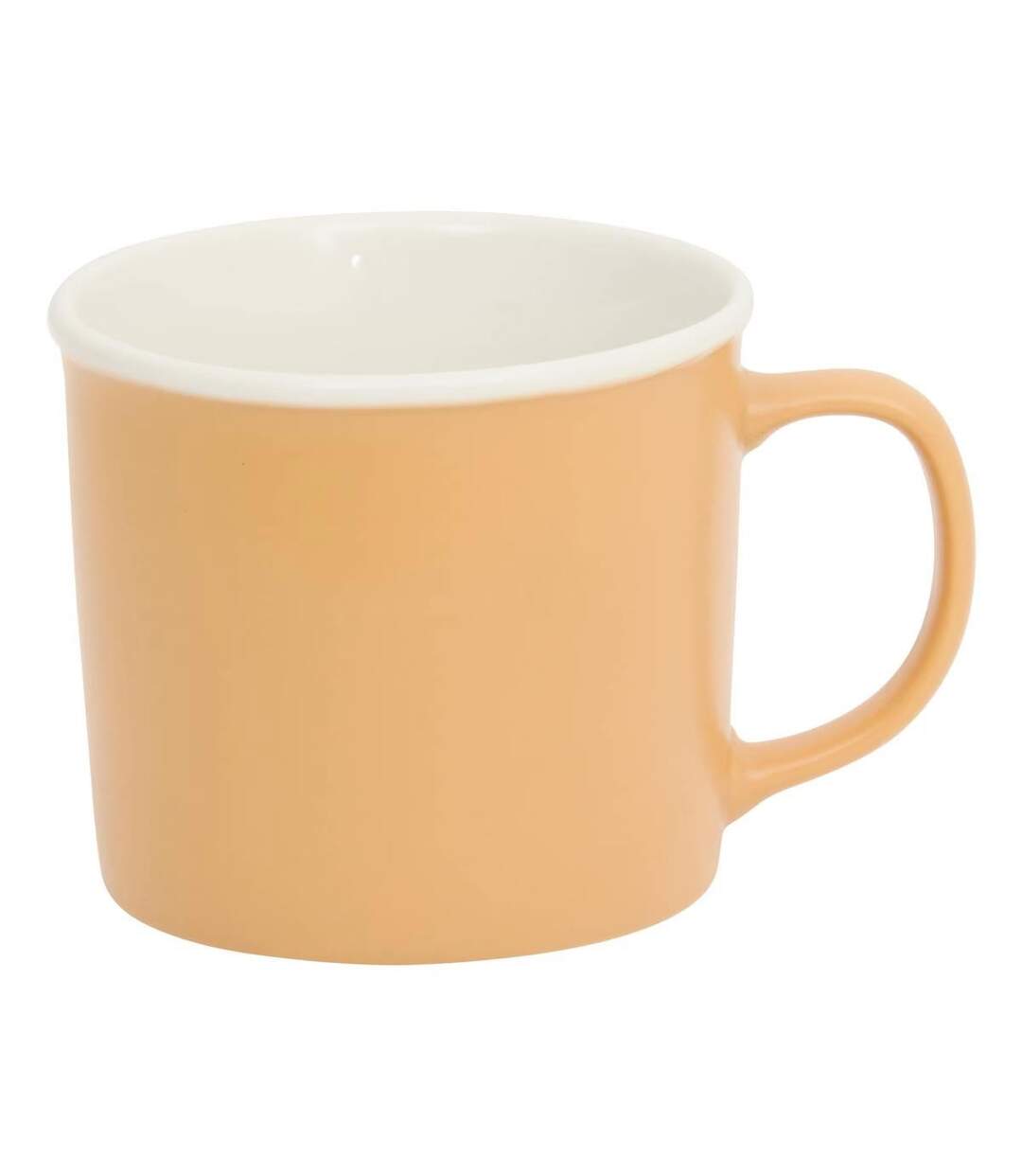 Lot de 6 Mugs en Porcelaine Nature 38cl Ocre-2