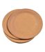 Lot de 20 Assiettes en Carton Vitamine 18cm Kraft-1