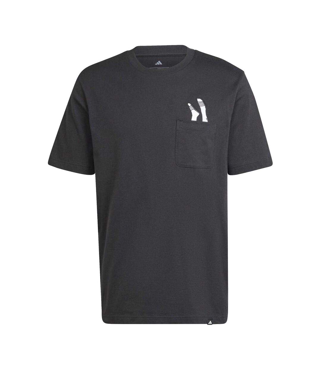 Mens Slider Pocket Lounge T-shirt Black Adidas-2