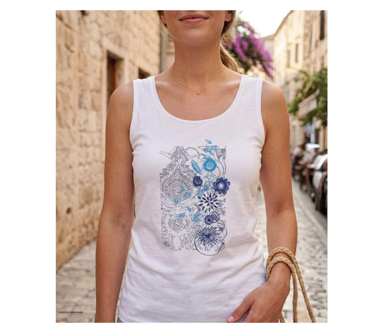 MAYFLOWER DEF4006A : Débardeur en coton jersey pour femme au style unique et confortable-1