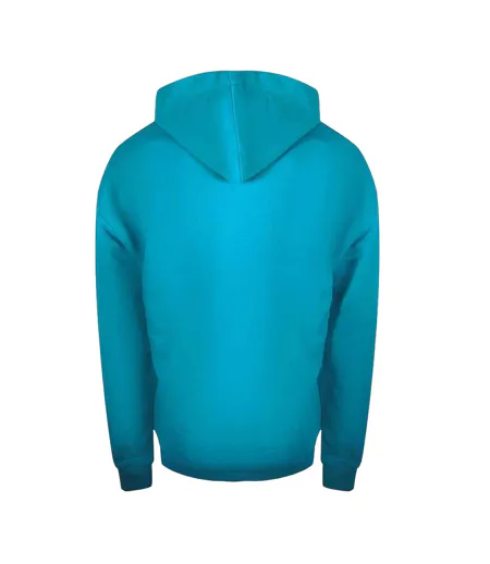 Mens Couture Logo Hoodie Turquoise Moschino