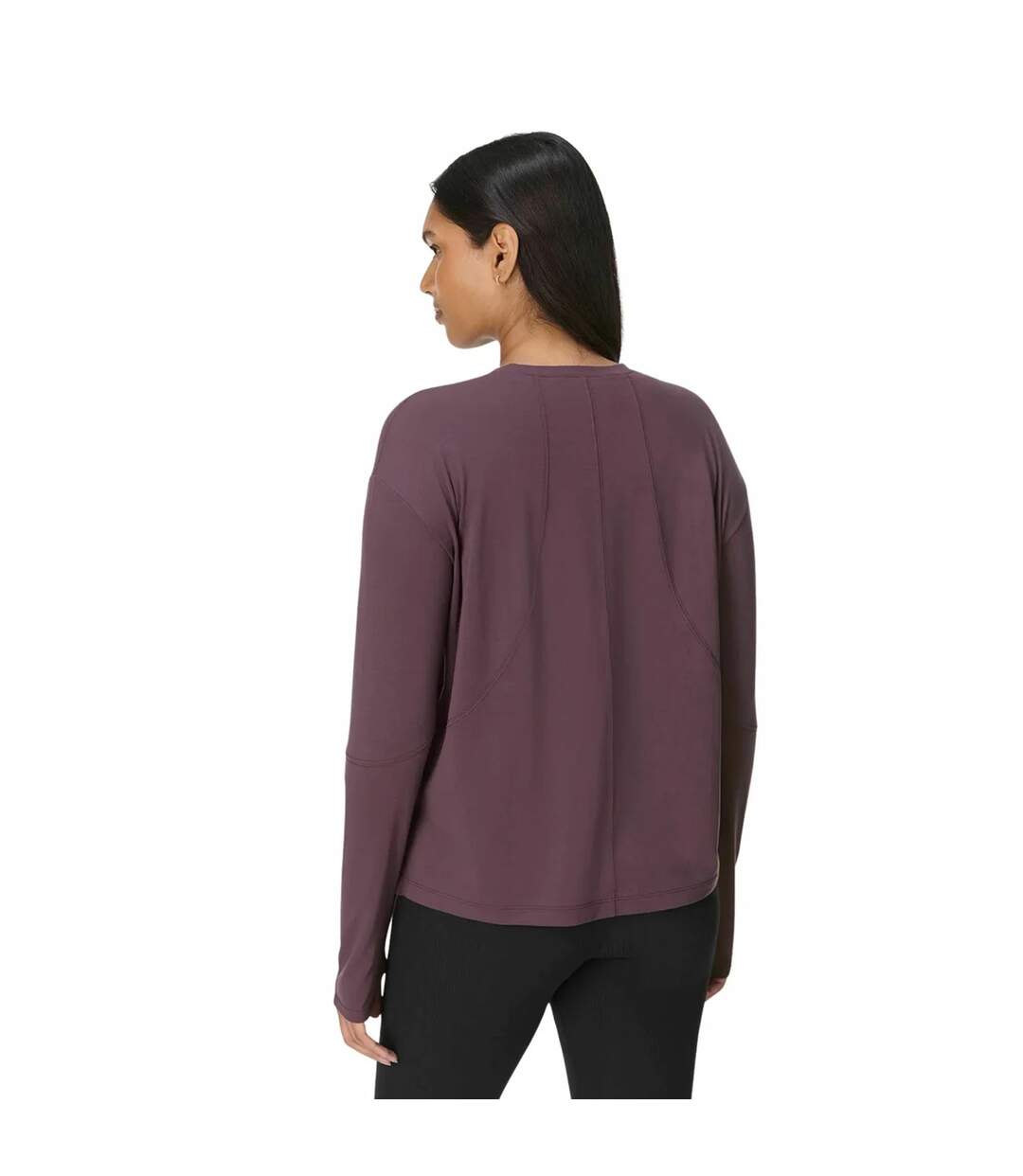 Haut Manches Longues Soft Flow Studio Femme Violet Sweaty Betty-2