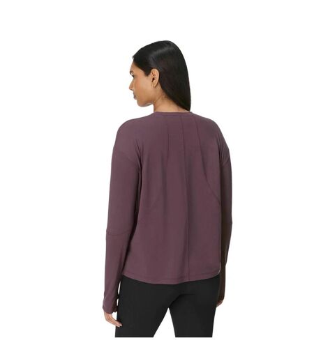 Haut Manches Longues Soft Flow Studio Femme Violet Sweaty Betty