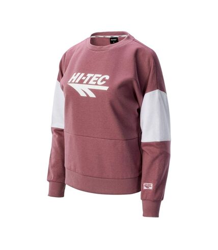 Womens/ladies pere ii sweatshirt heather rose/white Hi-Tec