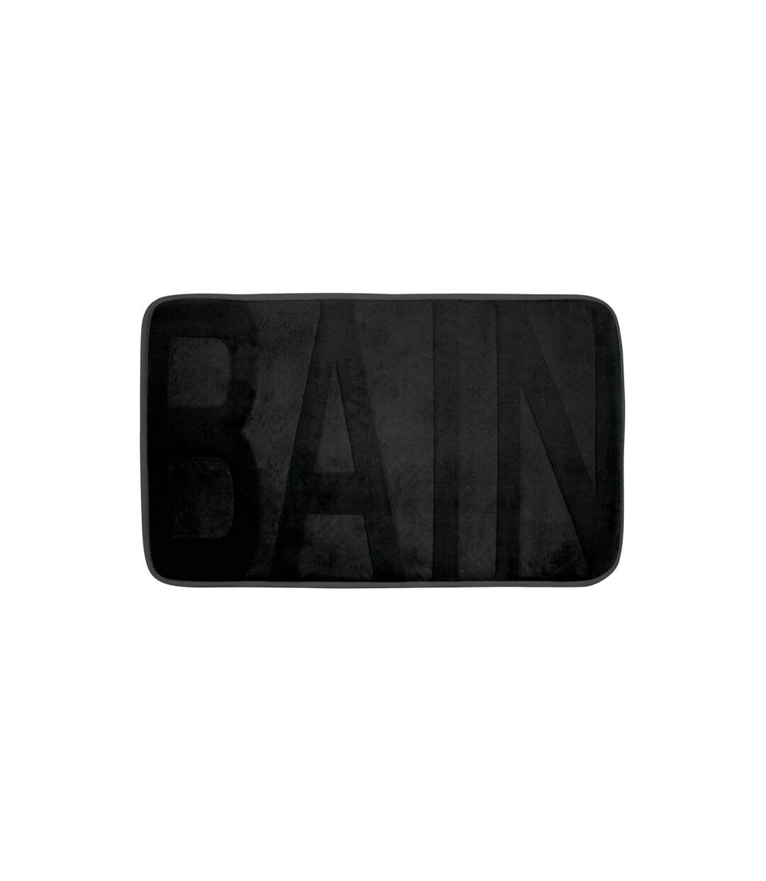 Tapis de Bain Microfibre Relief 45x75cm Noir