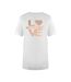 Womens/ladies Metallic Logo T-shirt White Love Moschino-1