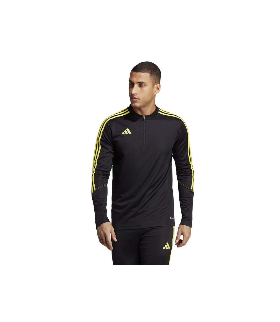 Sweat Tiro Club Homme Noir Jaune Adidas-1