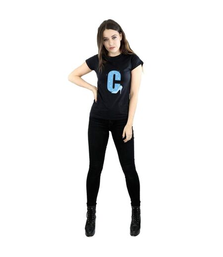 Disney Femme/Les femmes Alphabet C Is For Cinderella - T-shirt en coton (Noir) - UTBI36955