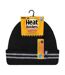 Mens Hi Vis Reflective Soft Fleece Lined Thermal Winter Hat-2