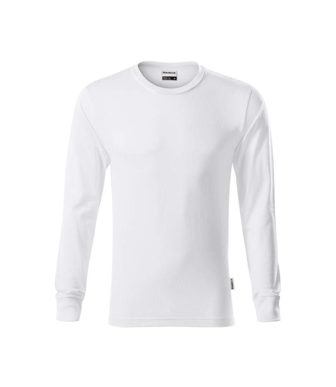 Mens Resist Long-sleeved T-shirt White Rimeck-1