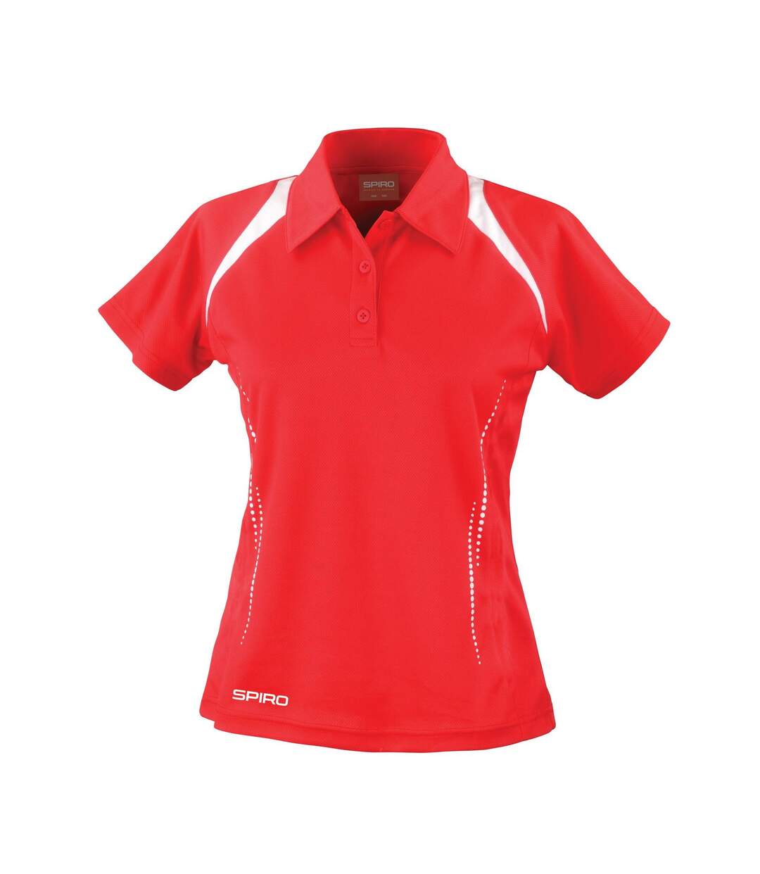 Polo Team Spirit Femmes/dames Rouge Blanc Spiro-1
