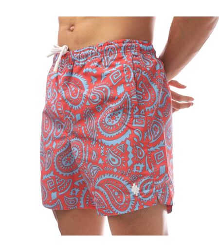 Short De Bain Homme Rouge Bleu Marcelo Burlon